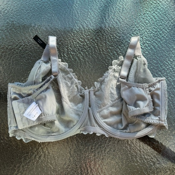 Reitmans DEESSE Blue Lace Bra 44G Unlined New Soft Girl Dreamy Ethereal Romantic - Picture 8 of 13